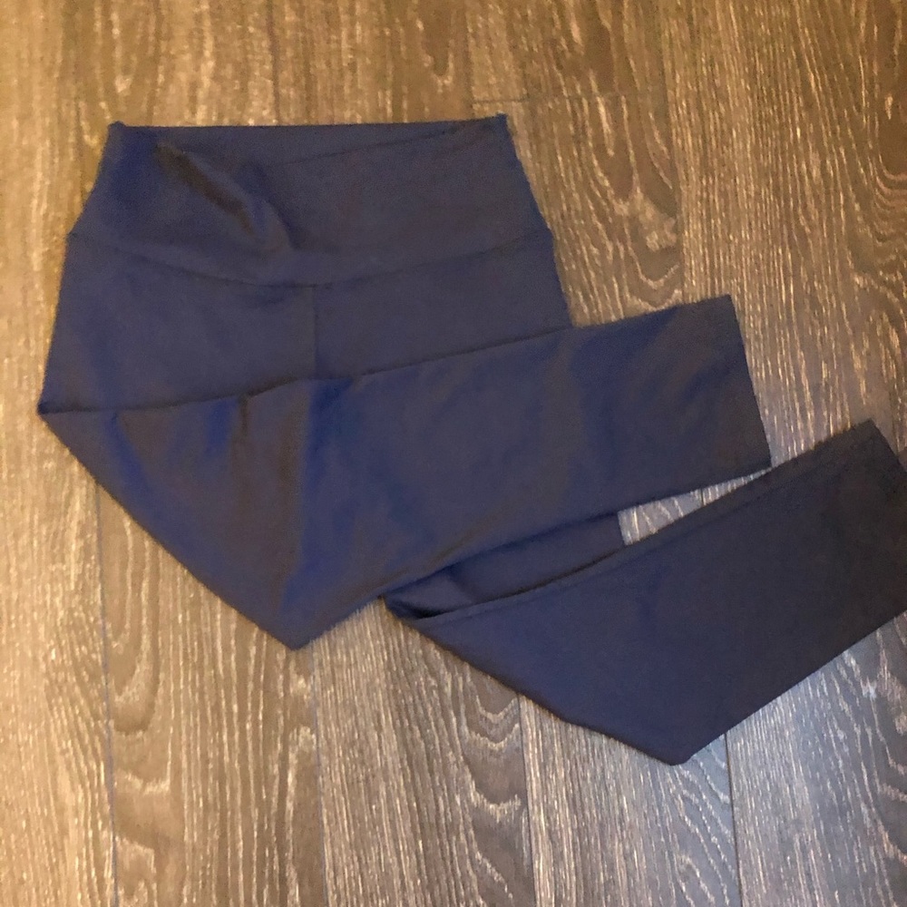 Lively cropped legging pants size small blue